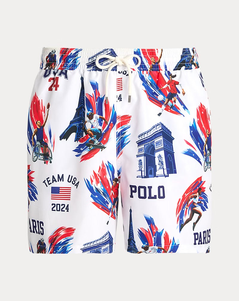 Polo Ralph Lauren Team USA 5.75-Inch Swim Trunk