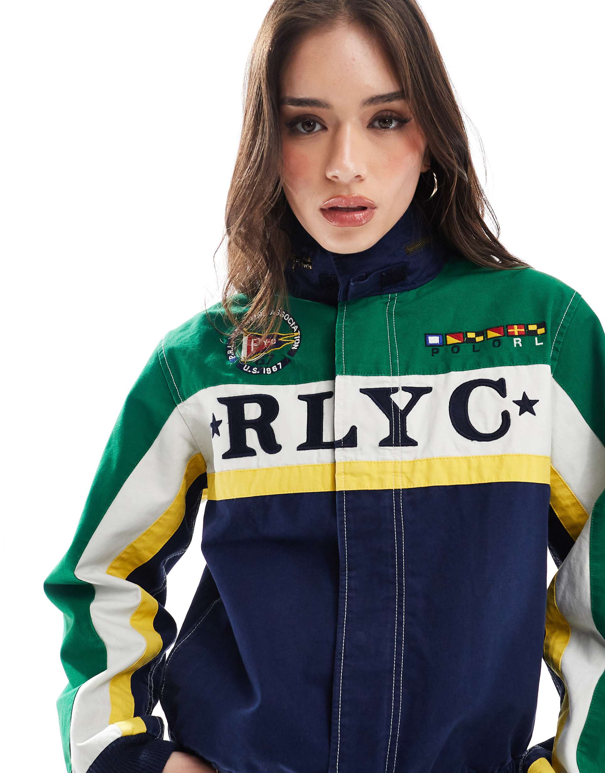 Polo Ralph Lauren Women’s Logo Canvas Racing Jacket