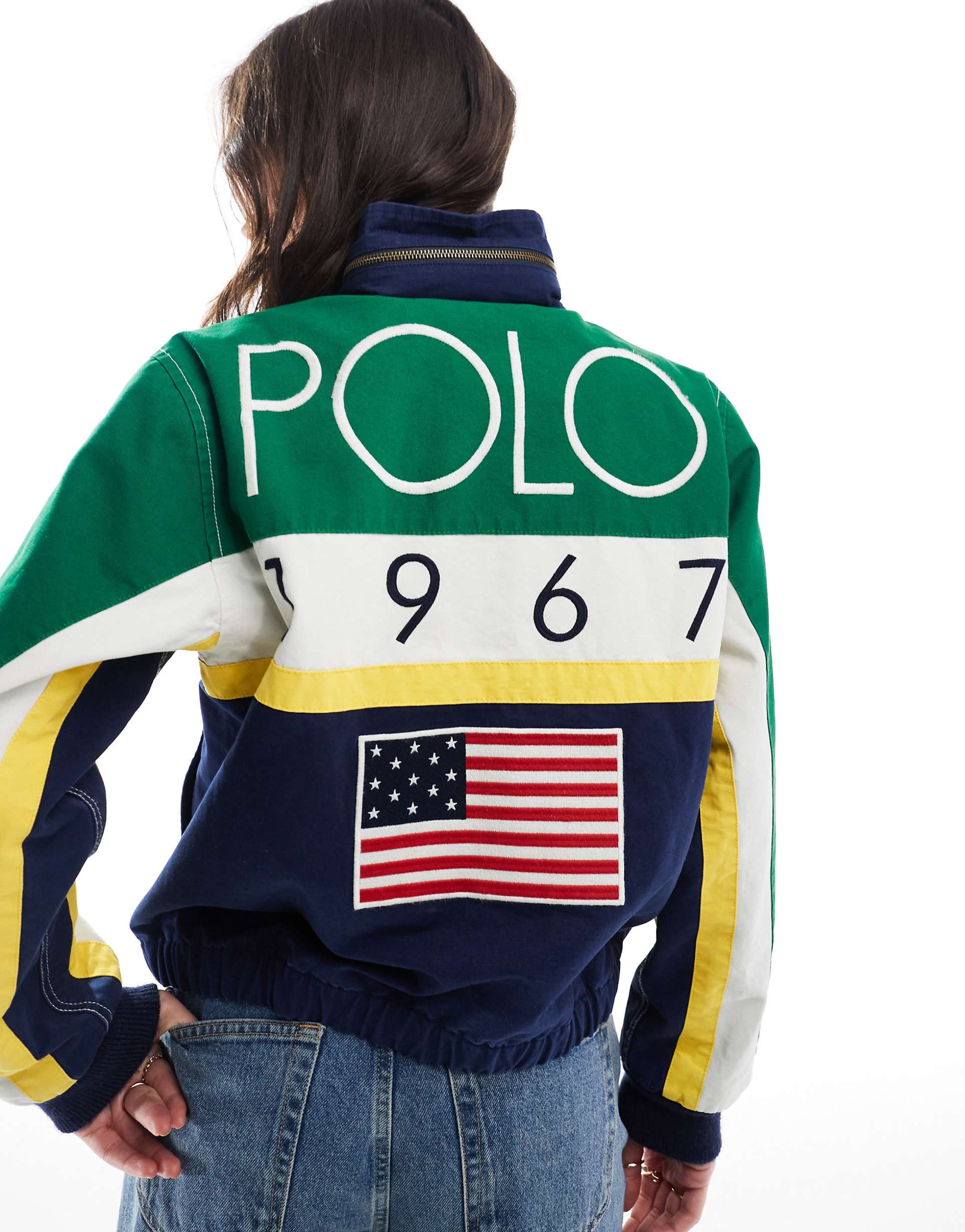 Polo Ralph Lauren Women’s Logo Canvas Racing Jacket