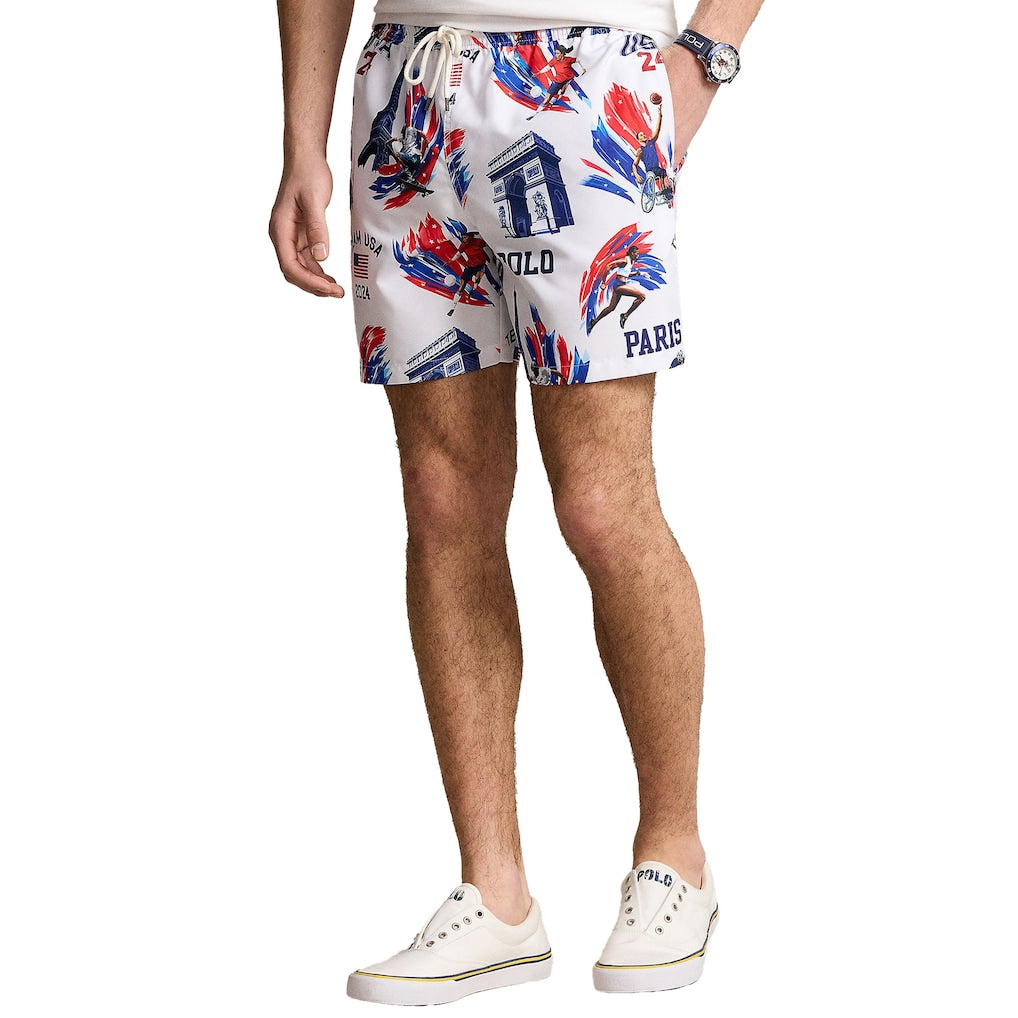 Polo Ralph Lauren Team USA 5.75-Inch Swim Trunk
