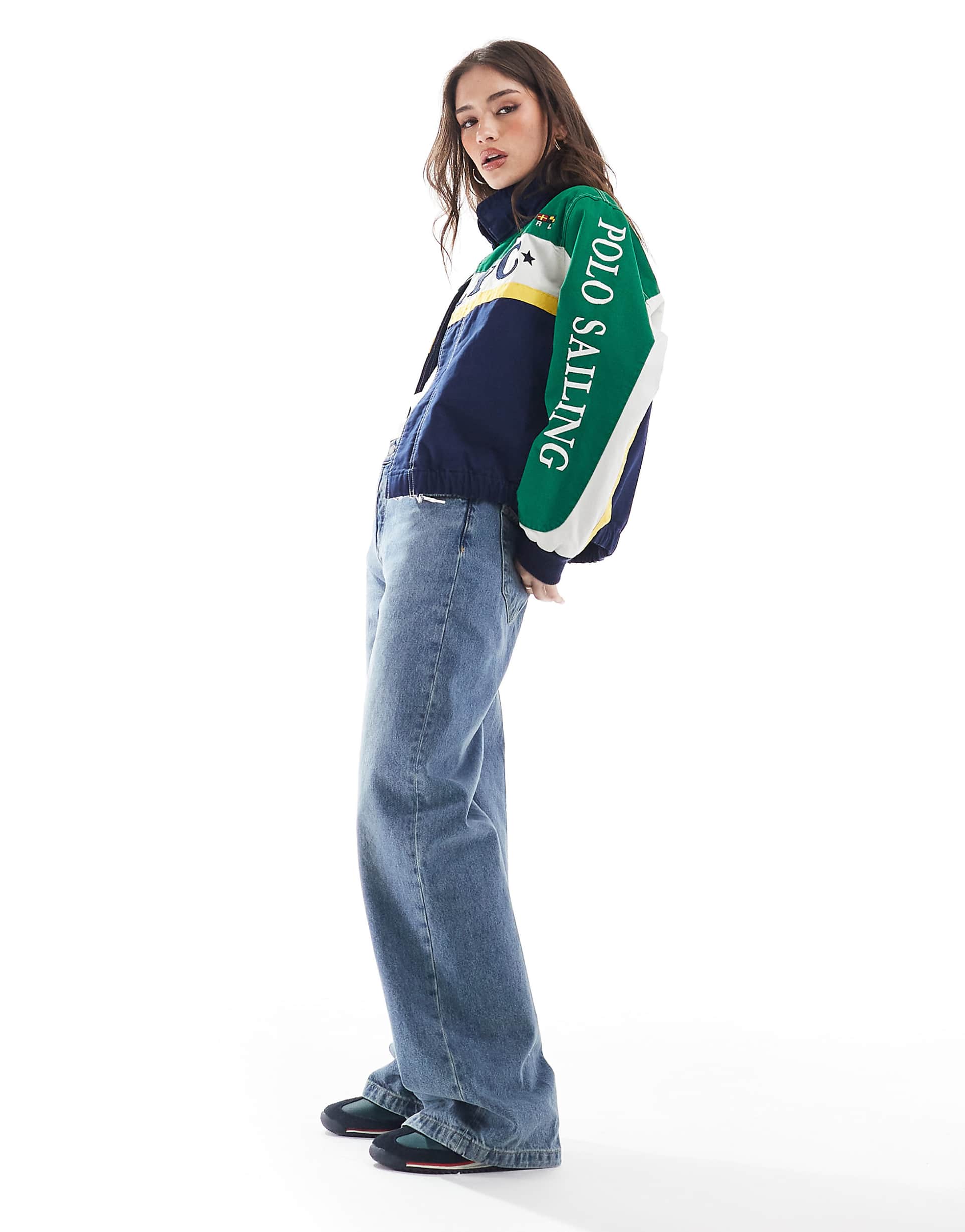 Polo Ralph Lauren Women’s Logo Canvas Racing Jacket